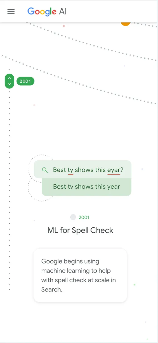 AI Milestones Interface