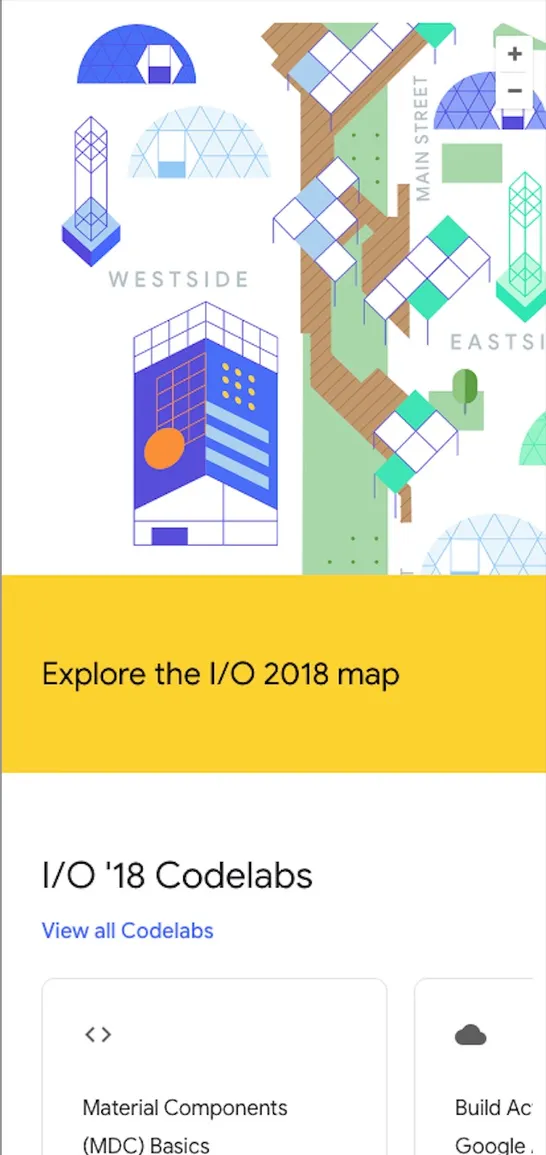 Google I/O 2018 Interface