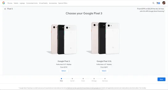 Google Store Checkout