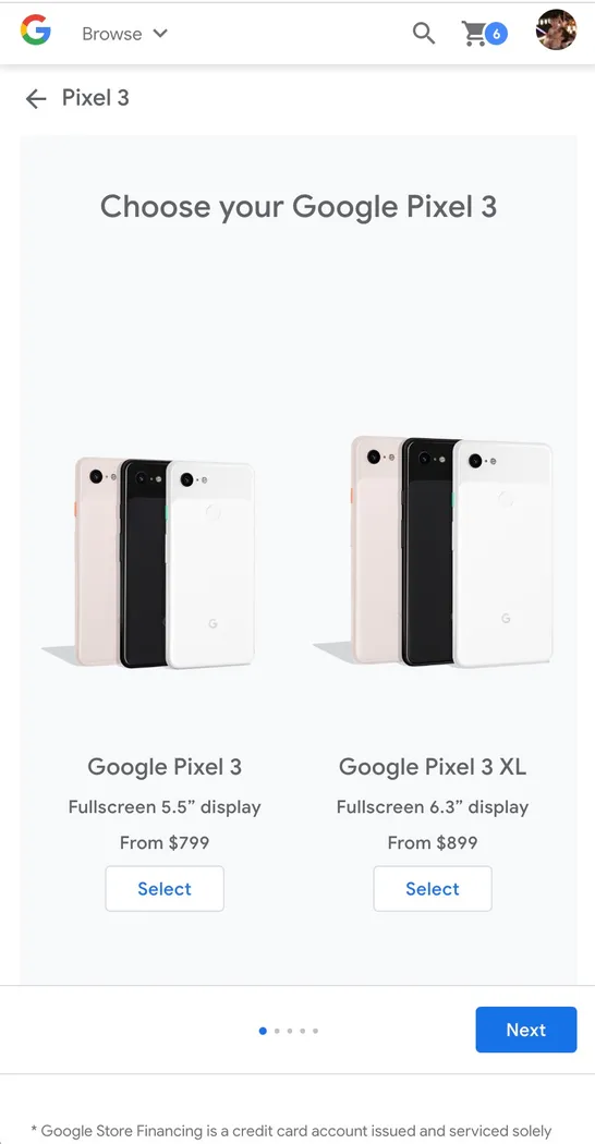 Google Store Checkout