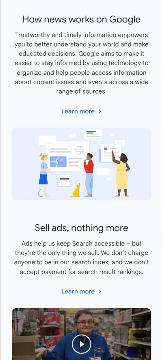 How Search Works Interface