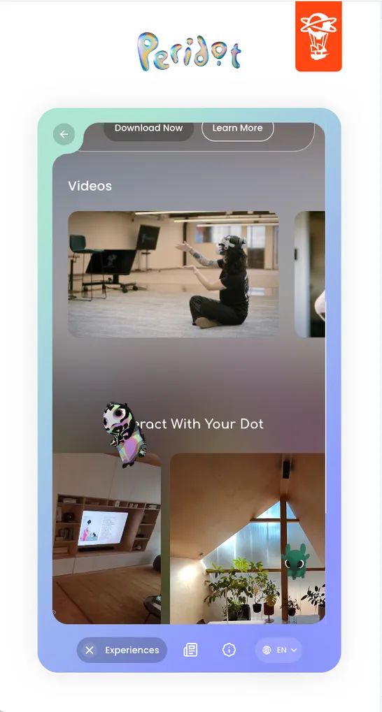 Play Peridot Interface