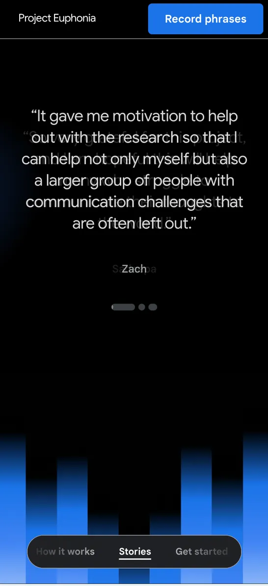 Project Euphonia Interface